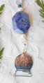 Keychain or Purse Charm Lapis Lazuli, Kyanite, Czech Glass Owl, FW Pearls, Mushroom, Moon & Star, Crystal Ball Charm, Crystals Handmade Gift